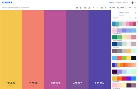 mega farbpalette|Coolors .